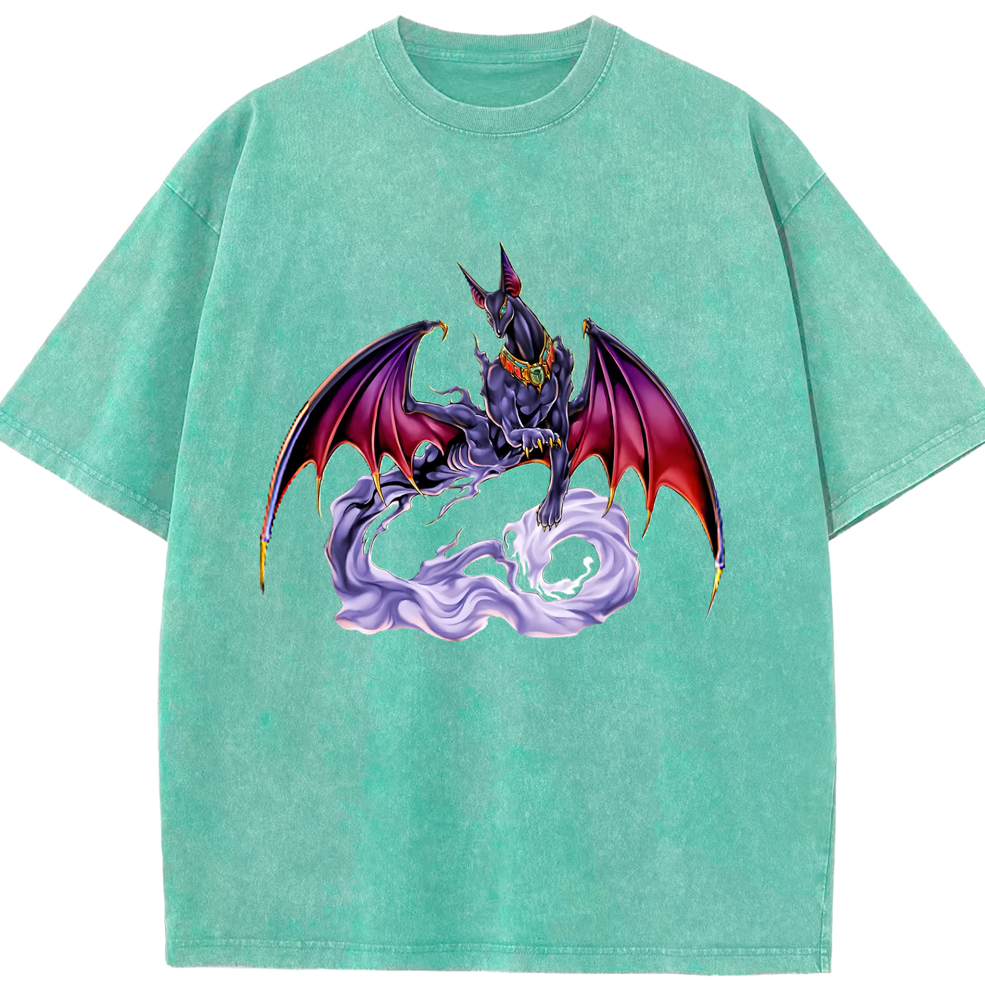 （画像用） 遊☆戯☆王 Yu-Gi-Oh! 綿100% ヴィンテージ風 半袖Tシャツ（フロントプリント）